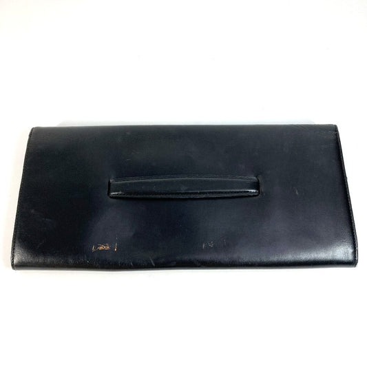 LOUIS VUITTON Clutch bag M63952 leather black Opera line Mycenae