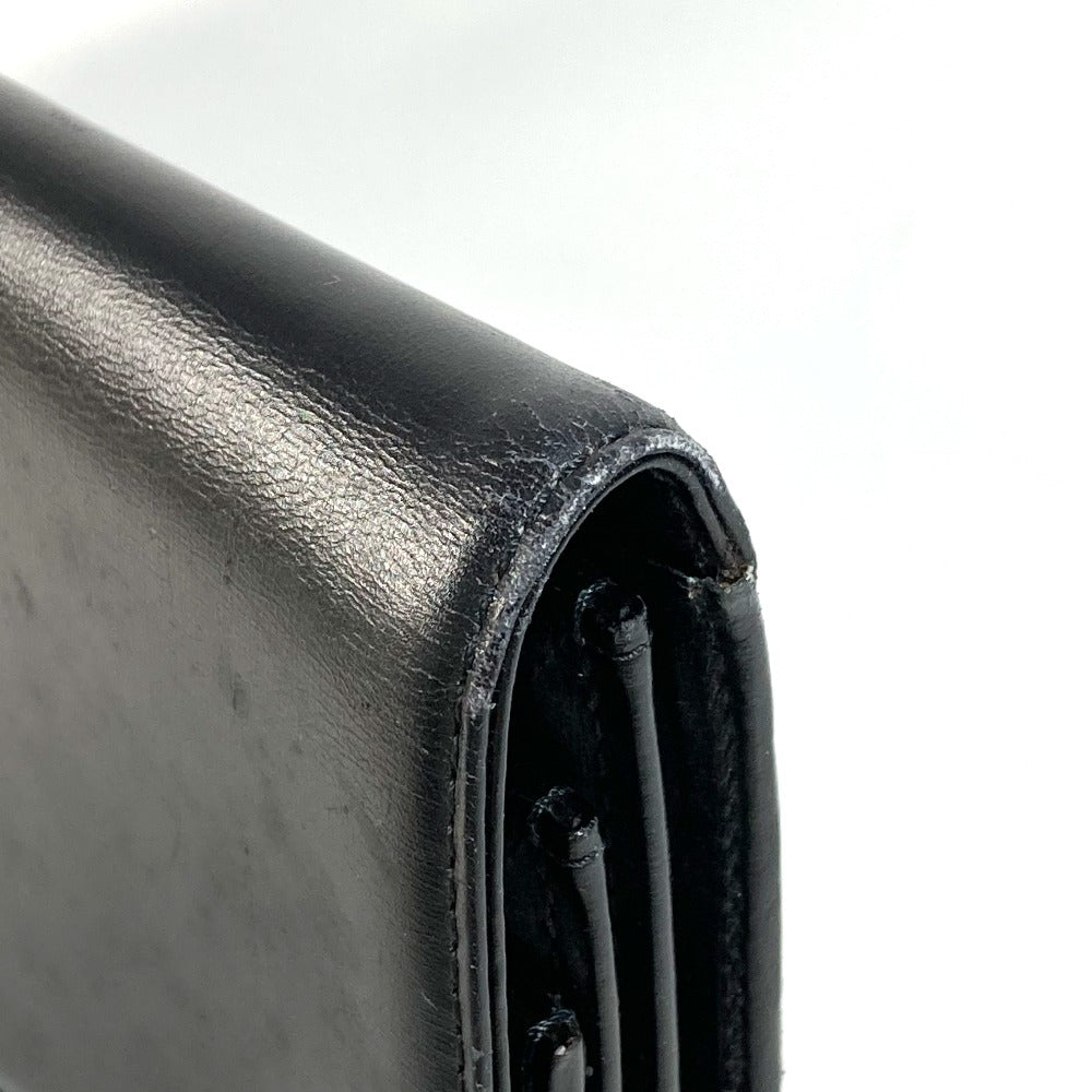 LOUIS VUITTON Clutch bag M63952 leather black Opera line Mycenae