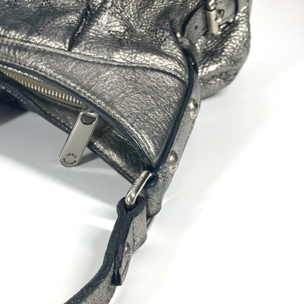 LOUIS VUITTON Shoulder Bag M95718 monogram mahina leather Silver Monogram Mahina Mahina XS