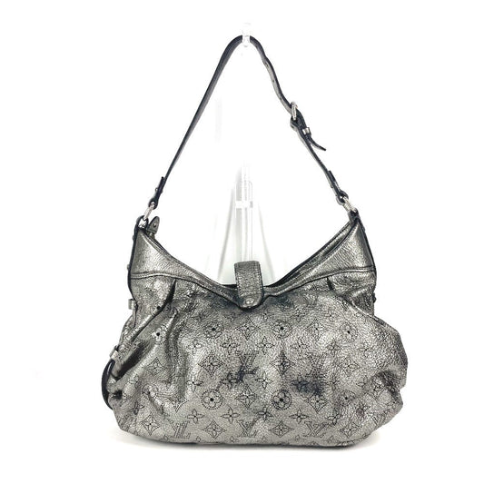 LOUIS VUITTON Shoulder Bag M95718 monogram mahina leather Silver Monogram Mahina Mahina XS