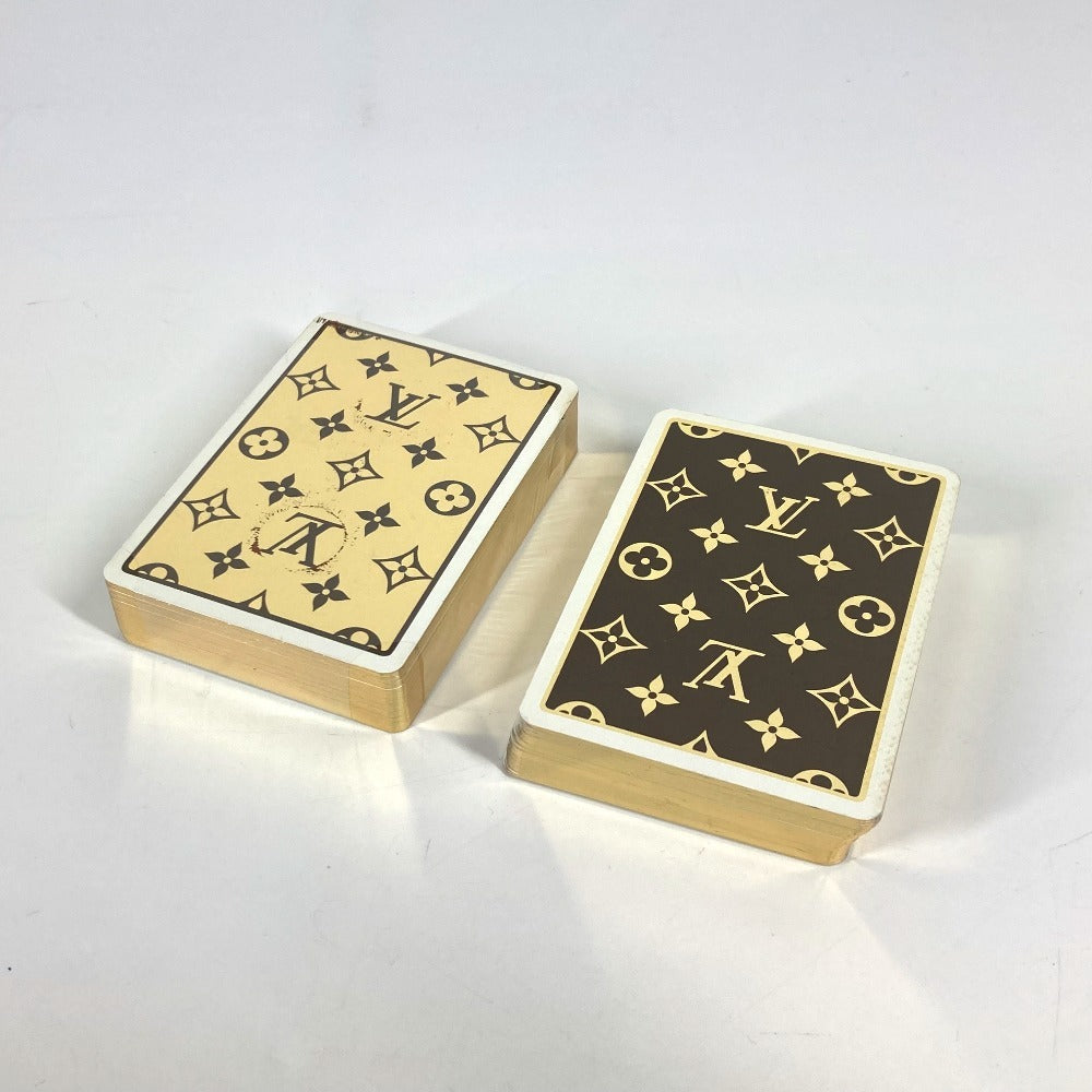 LOUIS VUITTON Pouch M58648 Monogram canvas Brown Monogram Playing card case unisex(Unisex) Used Authentic