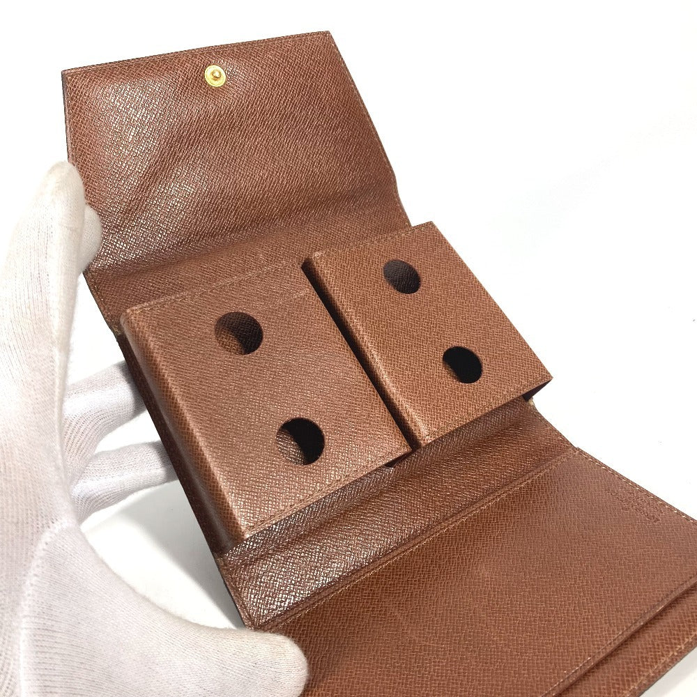 LOUIS VUITTON Pouch M58648 Monogram canvas Brown Monogram Playing card case unisex(Unisex) Used Authentic