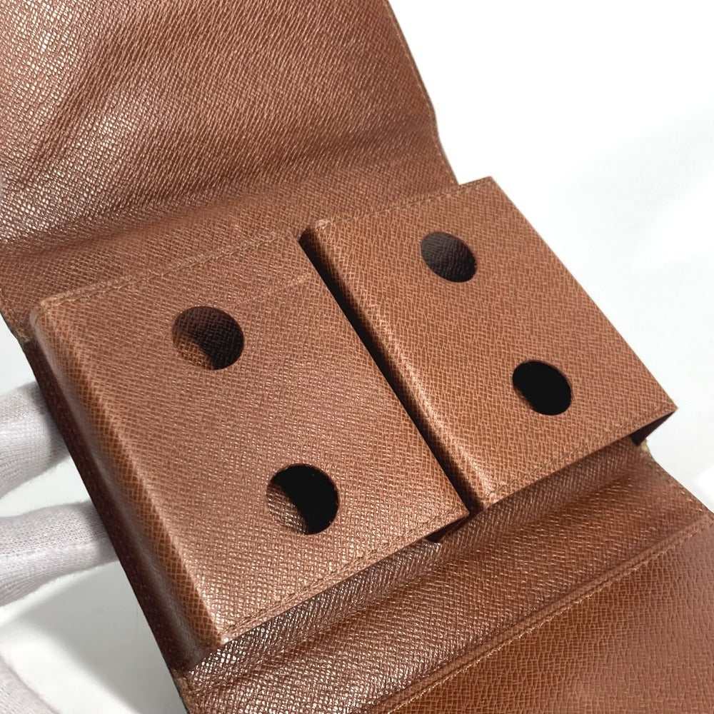 LOUIS VUITTON Pouch M58648 Monogram canvas Brown Monogram Playing card case unisex(Unisex) Used Authentic