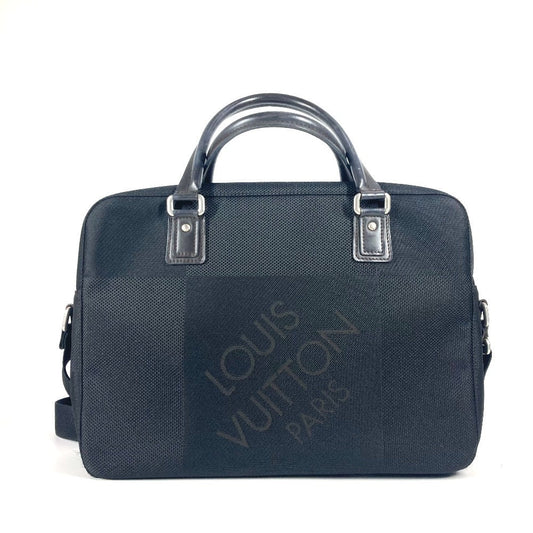 LOUIS VUITTON Business bag M93082 Damier Jean Canvas black Damier Geant 2WAY Bag Shoulder Bag Yak mens Used Authentic