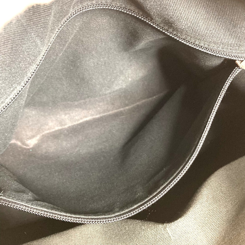 LOEWE Business bag Leather / canvas black Anagram total logo