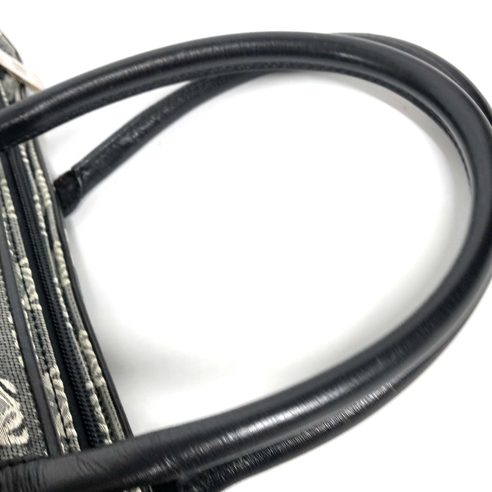 LOEWE Business bag Leather / canvas black Anagram total logo
