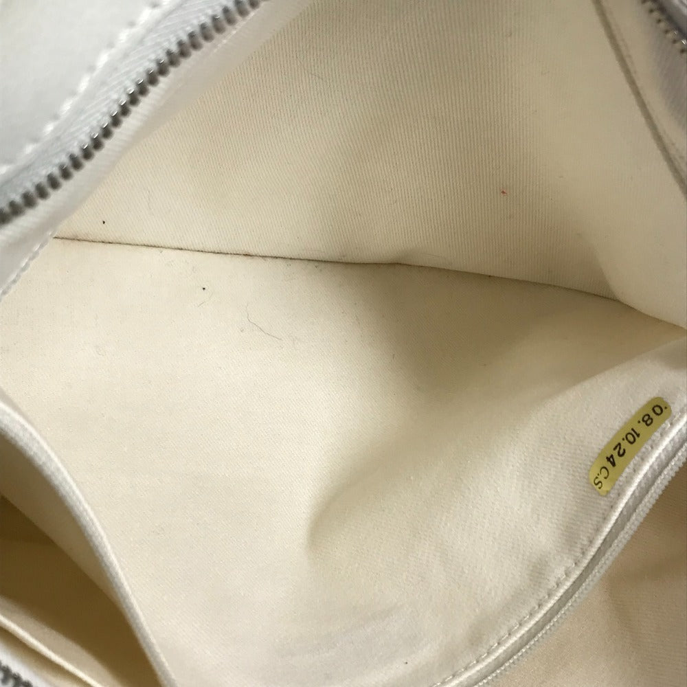 CHANEL Shoulder Bag Soft caviar skin white CC COCO Mark