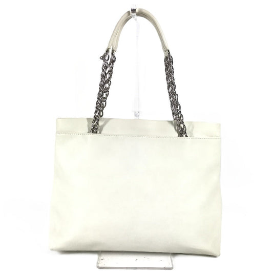 CHANEL Shoulder Bag Soft caviar skin white CC COCO Mark