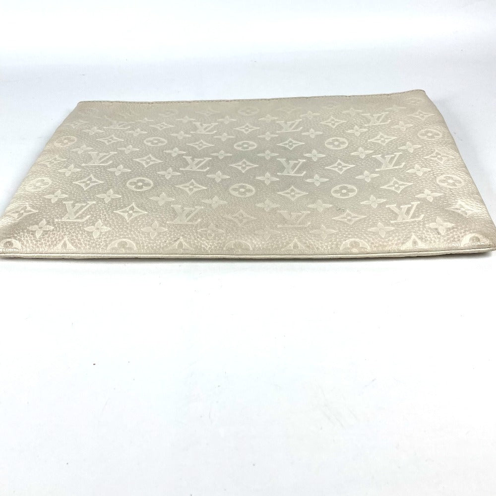 LOUIS VUITTON Clutch bag M67462 Taurillon Clemence Leather white Taurillon Clemence Monogram Pochette A4