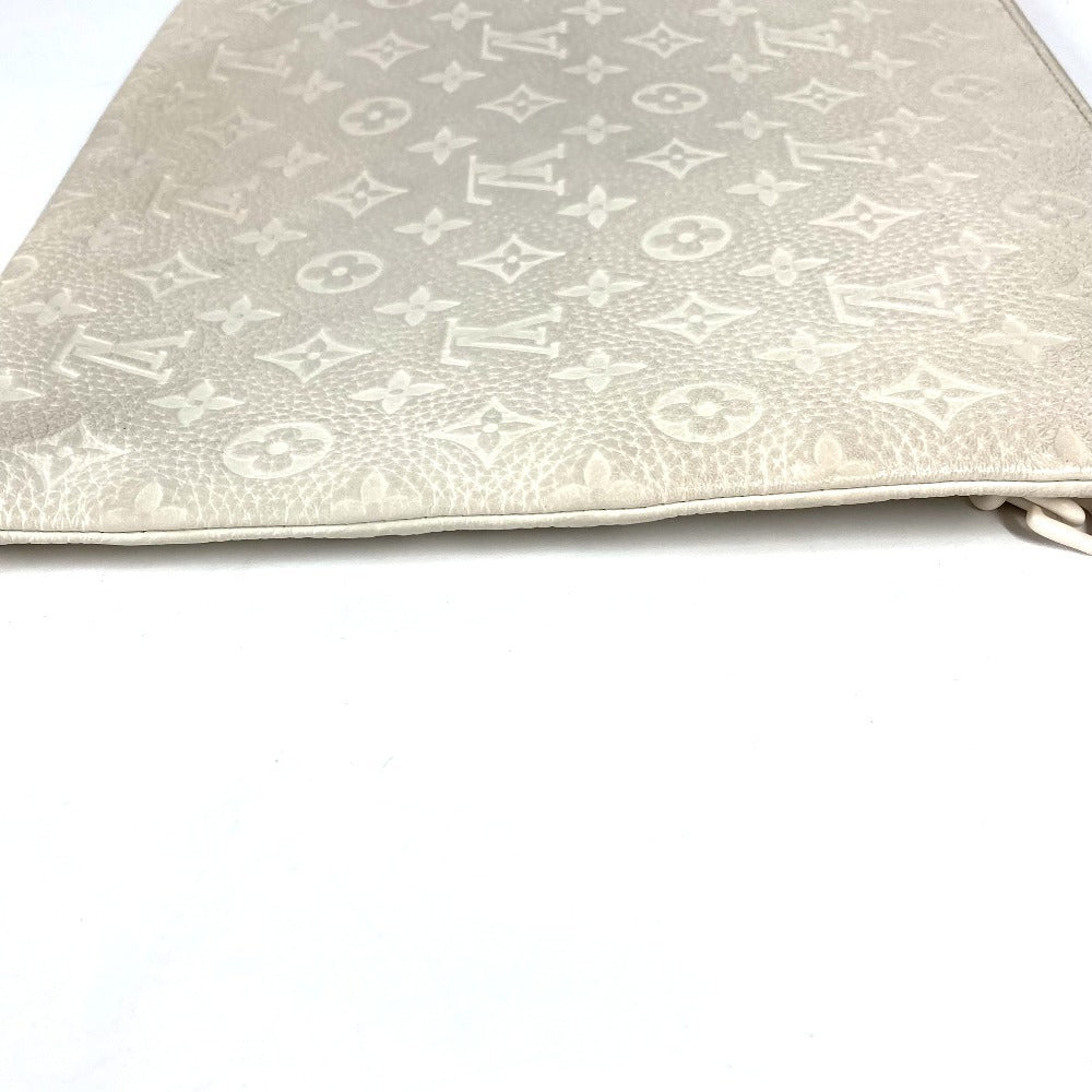 LOUIS VUITTON Clutch bag M67462 Taurillon Clemence Leather white Taurillon Clemence Monogram Pochette A4