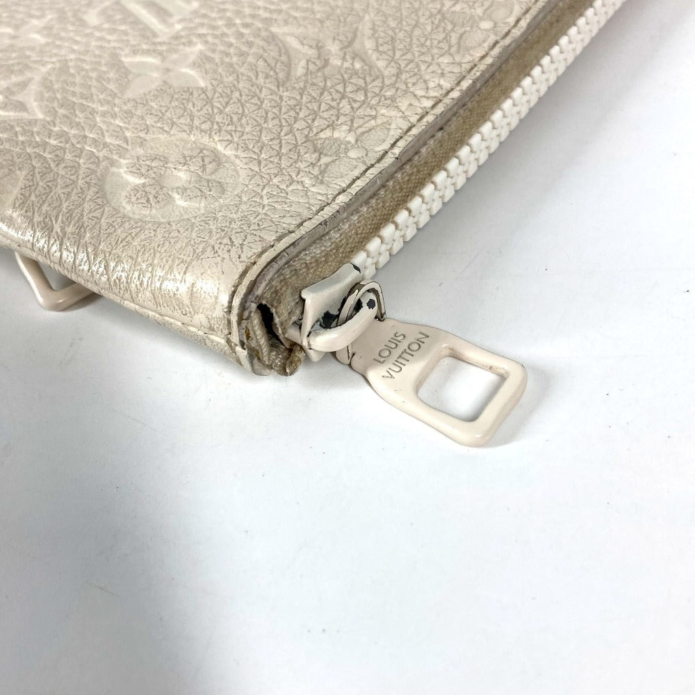 LOUIS VUITTON Clutch bag M67462 Taurillon Clemence Leather white Taurillon Clemence Monogram Pochette A4
