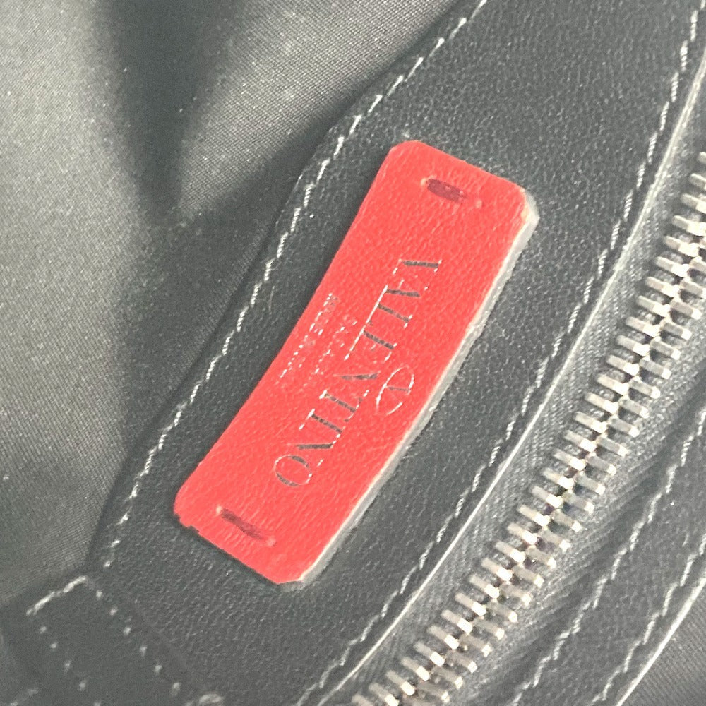 VALENTINO Shoulder Bag Nylon black logo studs
