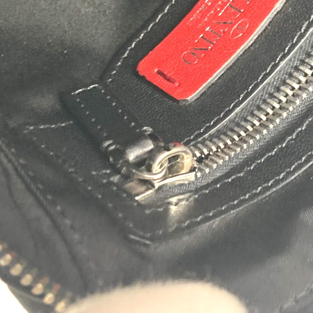 VALENTINO Shoulder Bag Nylon black logo studs