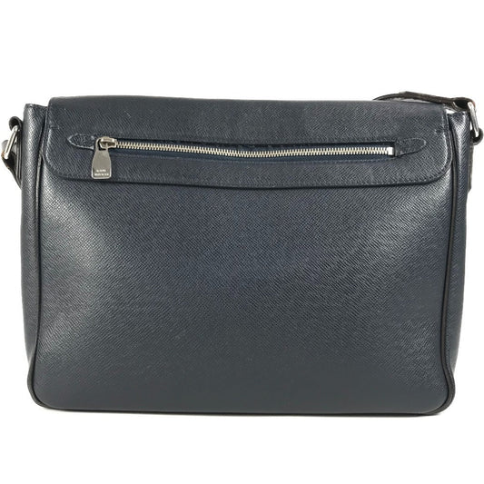 LOUIS VUITTON Shoulder Bag M32624 Taiga Leather Navy Taiga Roman MM