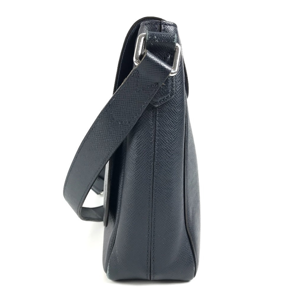 LOUIS VUITTON Shoulder Bag M32624 Taiga Leather Navy Taiga Roman MM