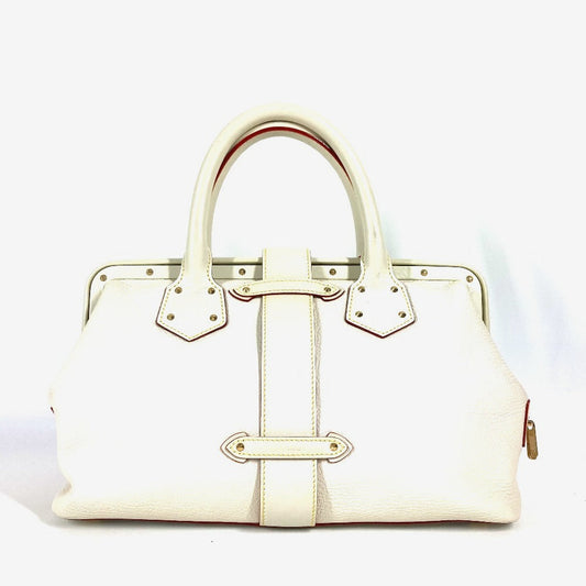 LOUIS VUITTON Handbag M91811 Suhari leather white Suhari Angénieux PM