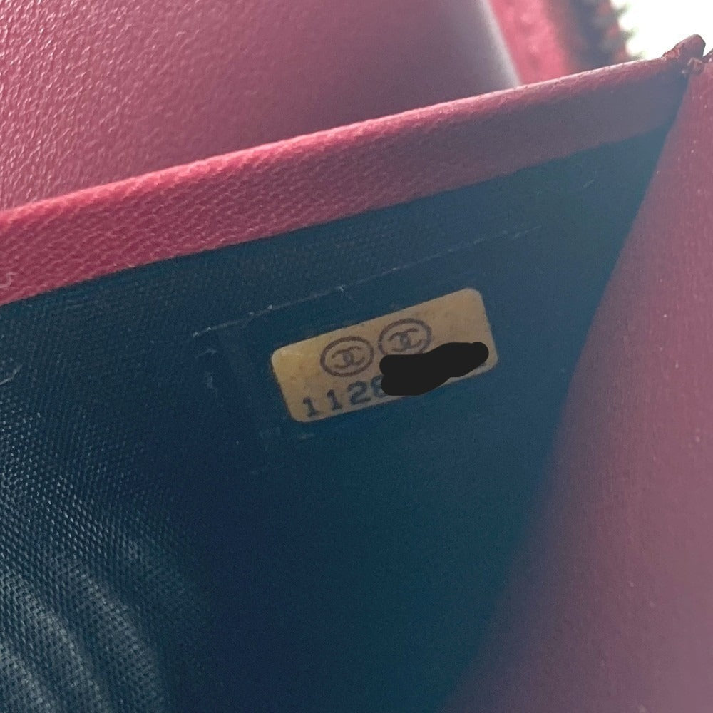 CHANEL Long Wallet Purse leather blue CC COCO Mark logo L-shaped zipper Matelasse quilting