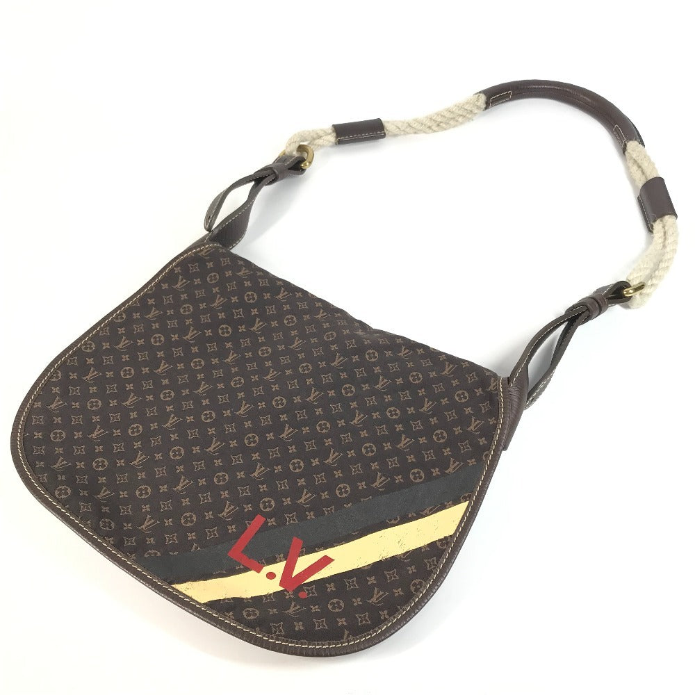 LOUIS VUITTON Shoulder Bag M40021 Monogram Mini-LinCanvas Brown Monogram mini run Aman