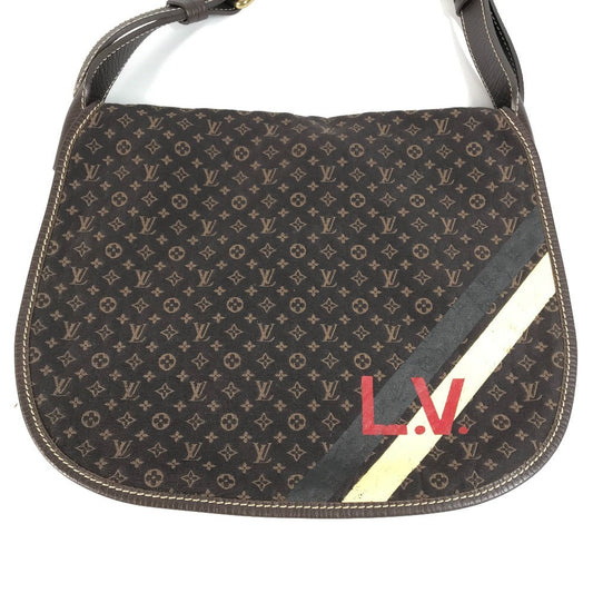 LOUIS VUITTON Shoulder Bag M40021 Monogram Mini-LinCanvas Brown Monogram mini run Aman