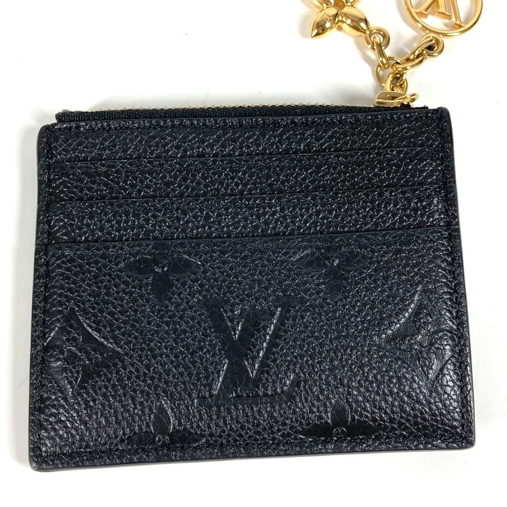 LOUIS VUITTON Coin case M82639 Monogram Ann Platt Leather black Monogram Ann Platt Porto Cult Flora Card Case