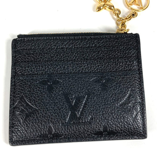 LOUIS VUITTON Coin case M82639 Monogram Ann Platt Leather black Monogram Ann Platt Porto Cult Flora Card Case