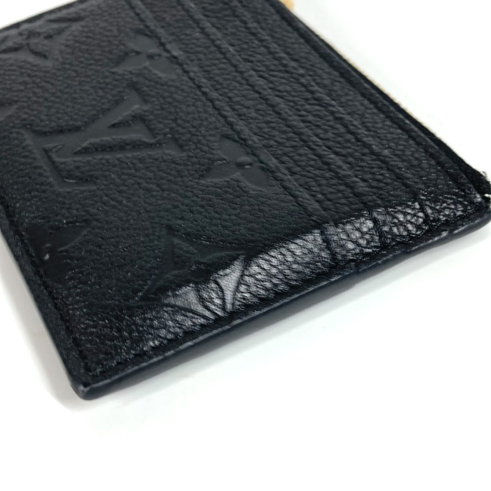 LOUIS VUITTON Coin case M82639 Monogram Ann Platt Leather black Monogram Ann Platt Porto Cult Flora Card Case