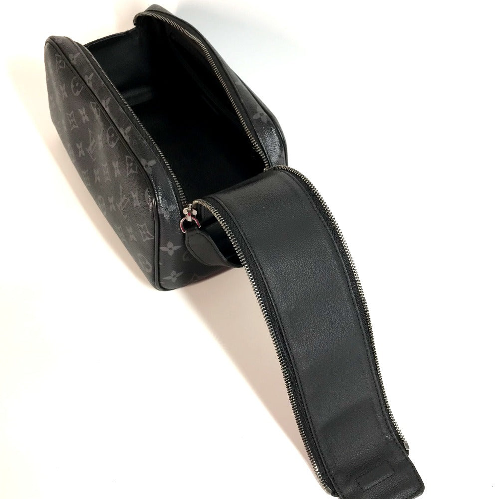 LOUIS VUITTON business bag M46354 leather black Monogram Eclipse Dop kit