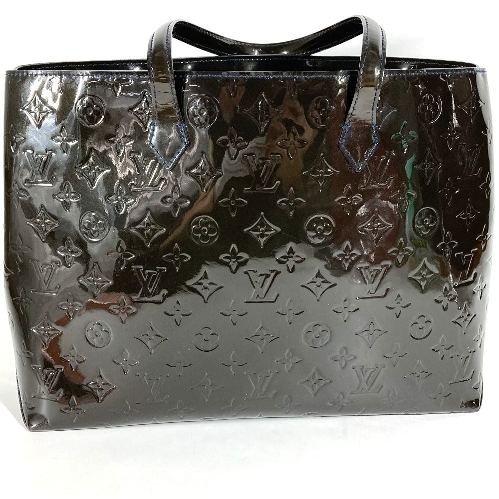 LOUIS VUITTON Shoulder Bag M91439 Monogram Vernis Navy Monogram Vernis Wilshire MM Wilshire MM