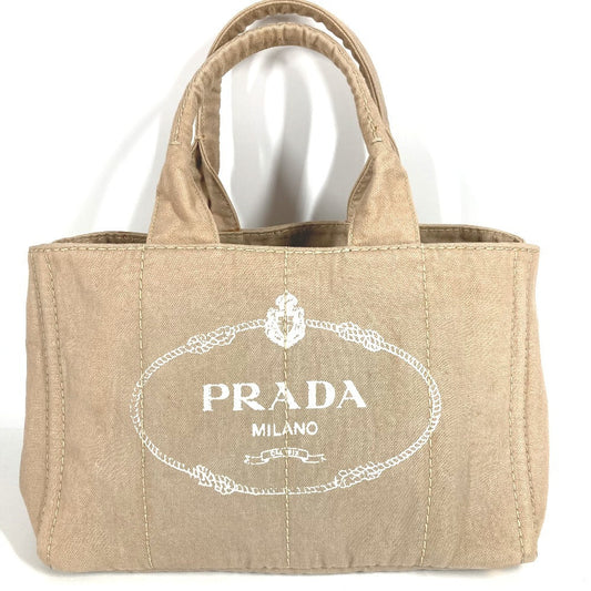 PRADA Handbag B1877B canvas beige Canapa