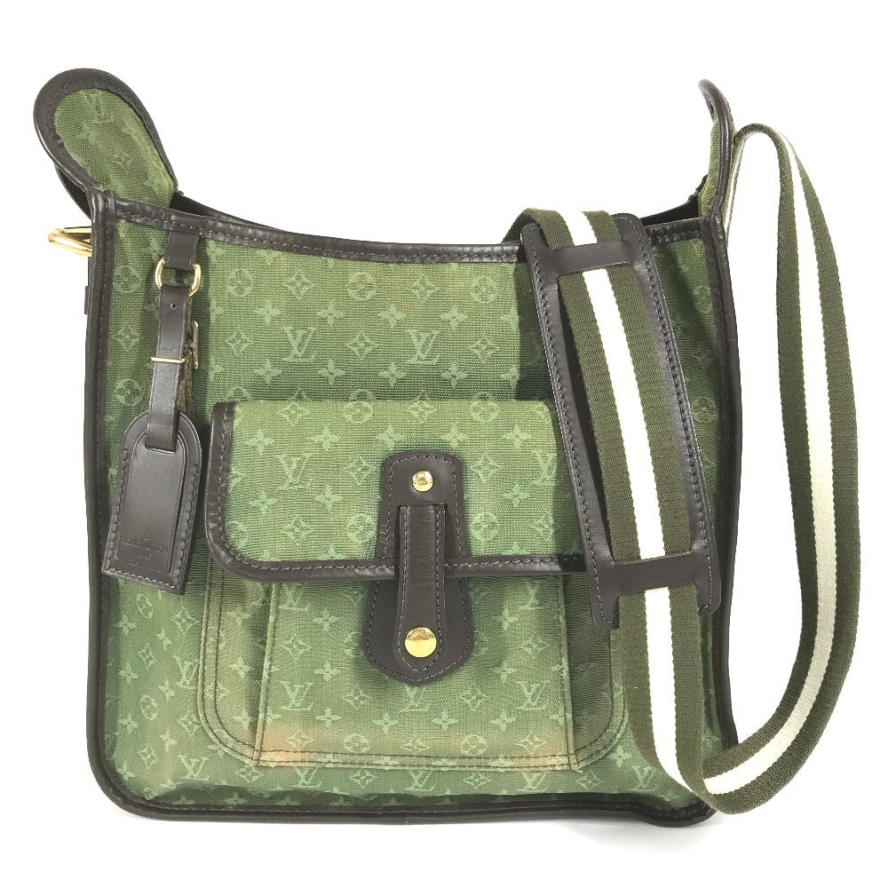 LOUIS VUITTON Shoulder Bag M92322 Monogram mini canvas Green type Monogram mini Besace Mary Kate
