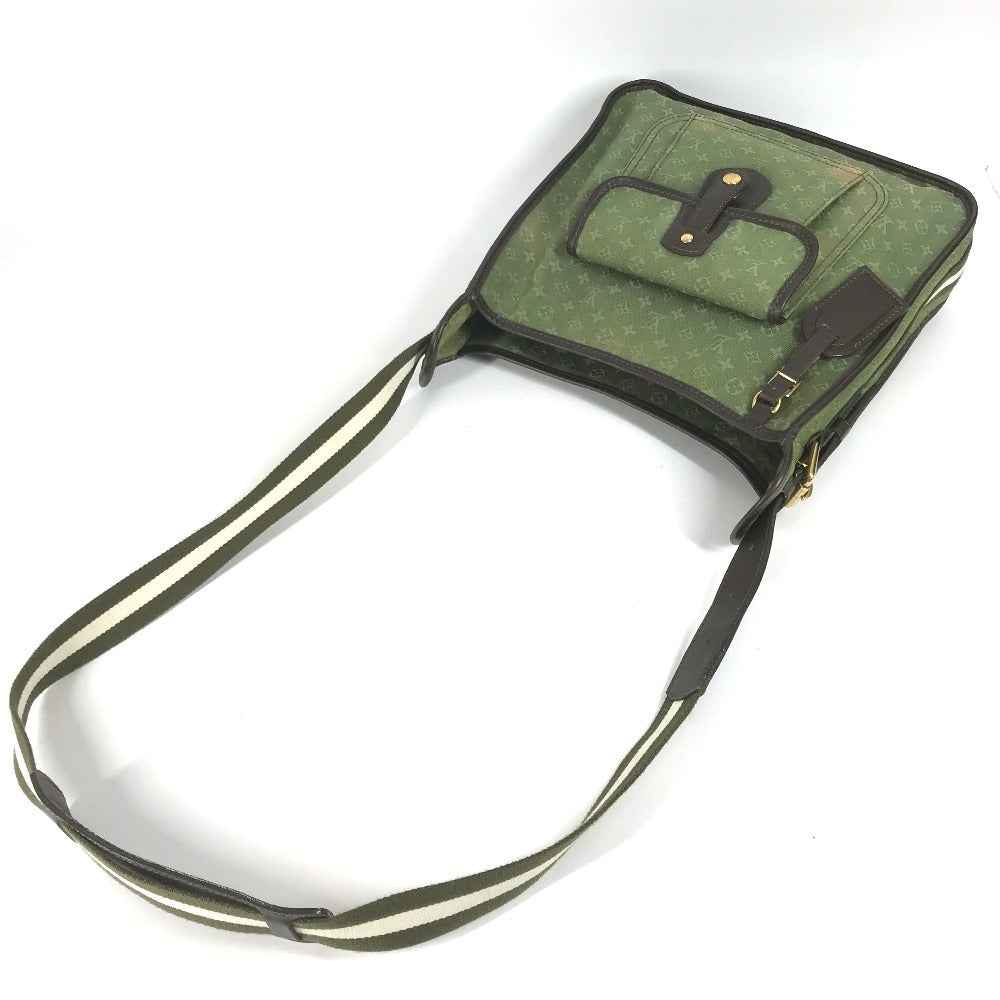LOUIS VUITTON Shoulder Bag M92322 Monogram mini canvas Green type Monogram mini Besace Mary Kate