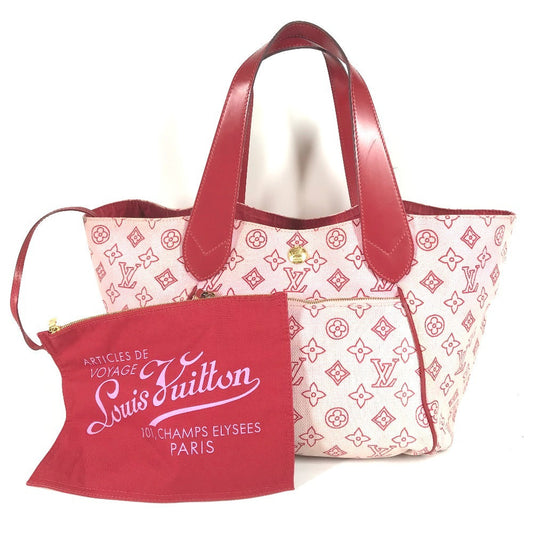 LOUIS VUITTON Shoulder Bag M95984 Leather / canvas pink Beach Line Monogram Cabas Ipanema PM Cabas Ipanema PM