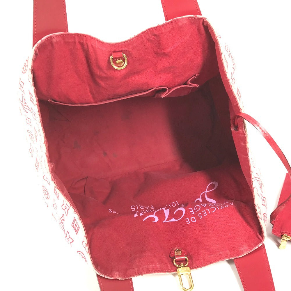 LOUIS VUITTON Shoulder Bag M95984 Leather / canvas pink Beach Line Monogram Cabas Ipanema PM Cabas Ipanema PM