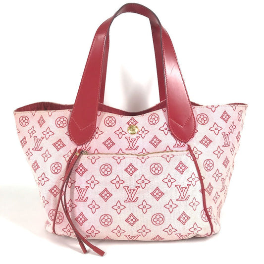 LOUIS VUITTON Shoulder Bag M95984 Leather / canvas pink Beach Line Monogram Cabas Ipanema PM Cabas Ipanema PM