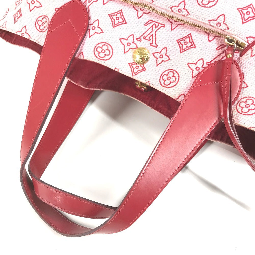 LOUIS VUITTON Shoulder Bag M95984 Leather / canvas pink Beach Line Monogram Cabas Ipanema PM Cabas Ipanema PM