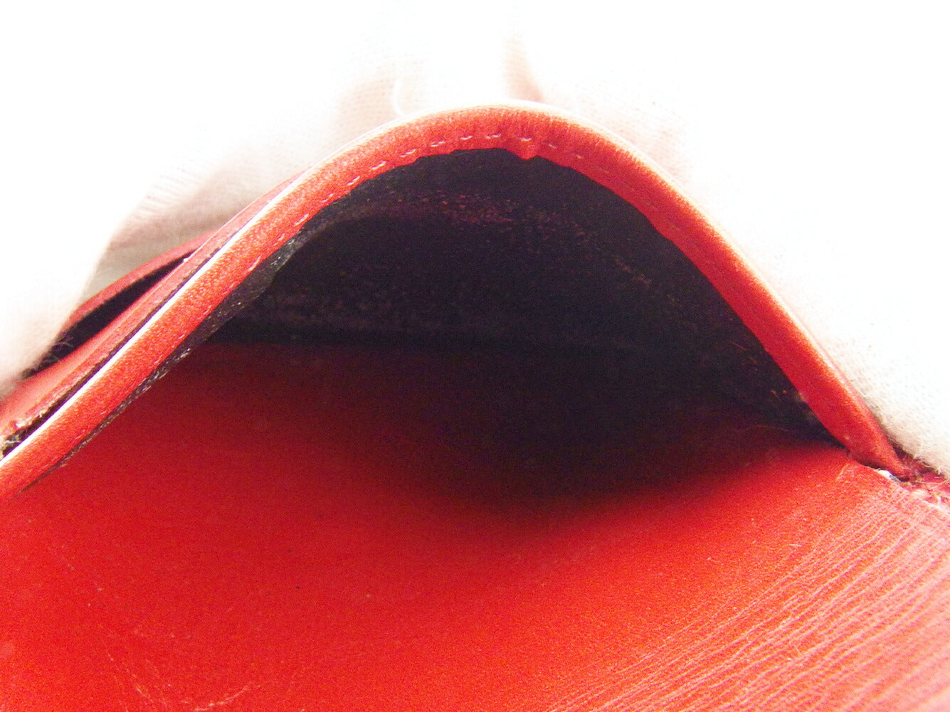 LOUIS VUITTON Bifold Wallet M63487 Red Porte Monnaie Billets Cartes Credit