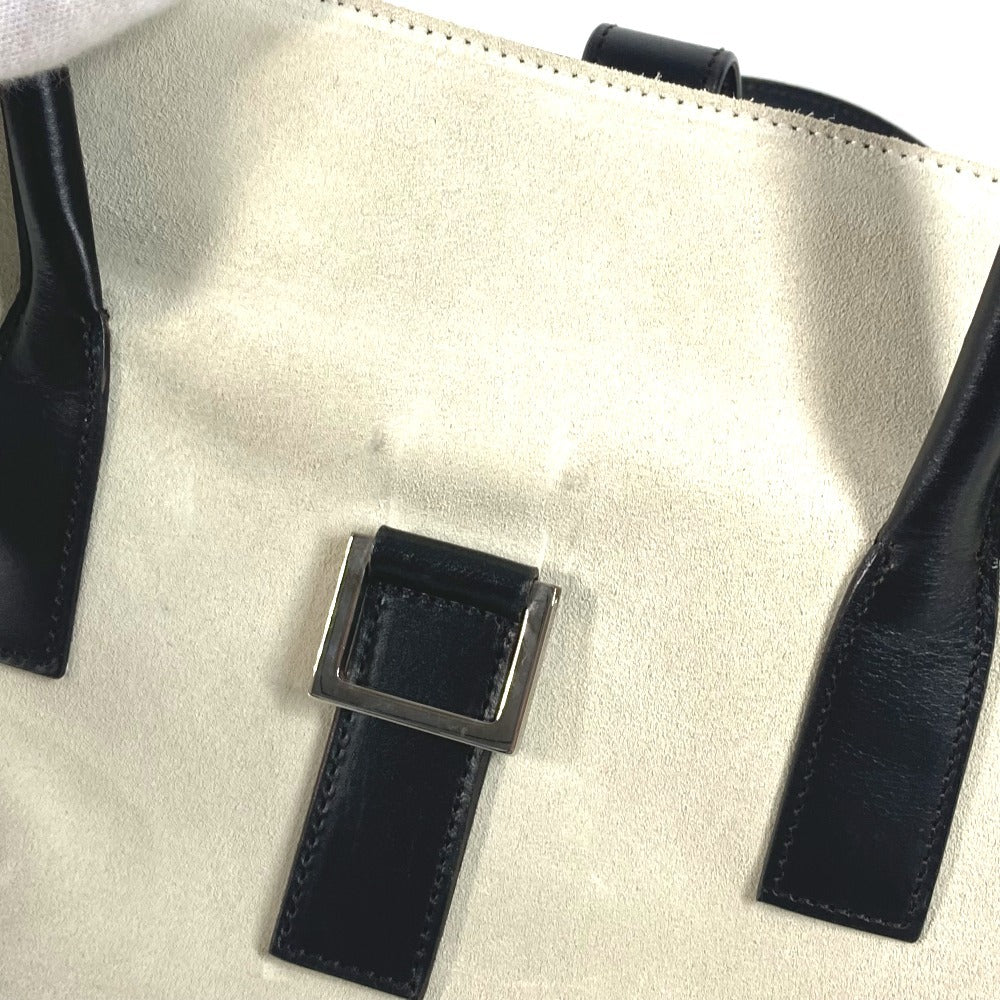 GUCCI Handbag 000 0844 Suede / leather black vintage logo