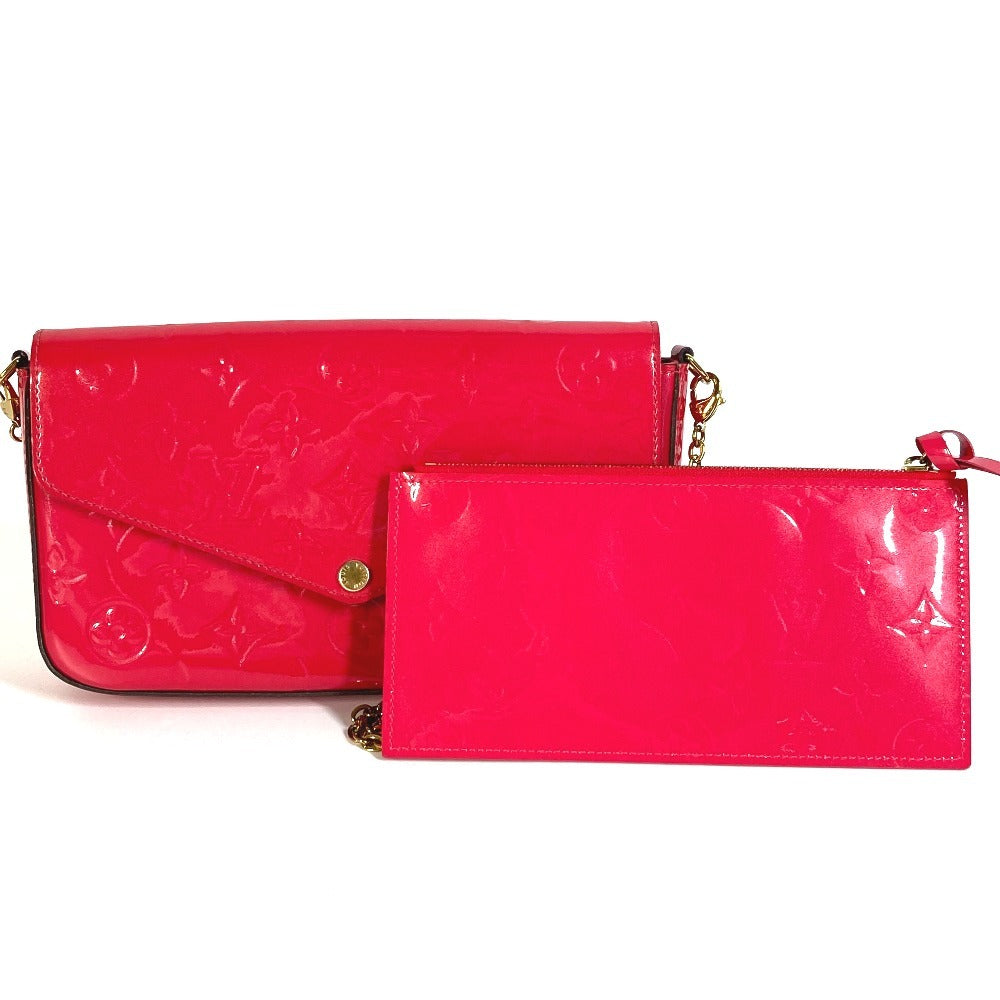 LOUIS VUITTON Long Wallet Purse M61787 Monogram Vernis pink Monogram Vernis Pochette Felice