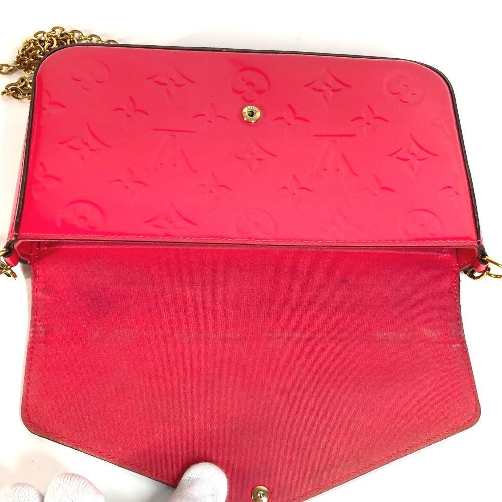 LOUIS VUITTON Long Wallet Purse M61787 Monogram Vernis pink Monogram Vernis Pochette Felice