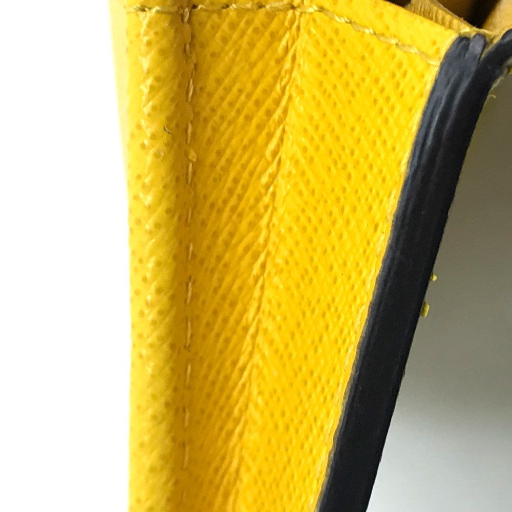 LOUIS VUITTON Long Wallet Purse M42087 Taiga Leather yellow Taiga Portefeuille Blaza mens Used Authentic