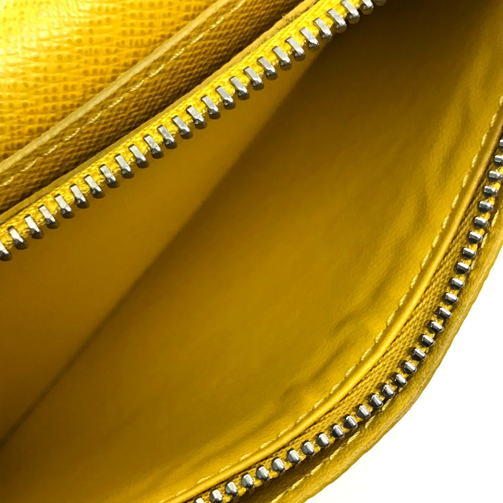 LOUIS VUITTON Long Wallet Purse M42087 Taiga Leather yellow Taiga Portefeuille Blaza mens Used Authentic