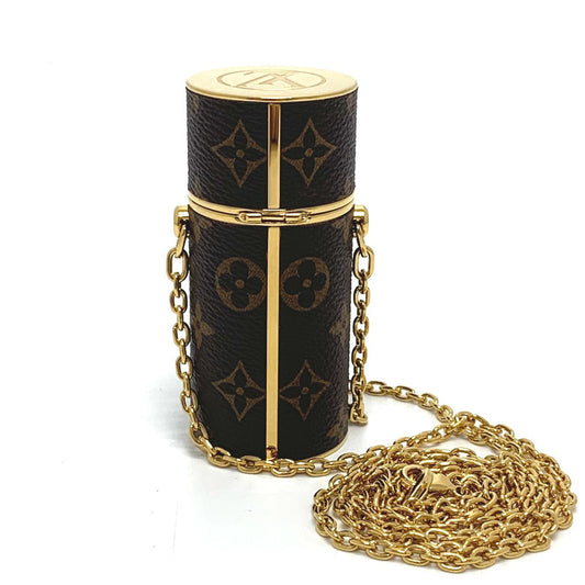 LOUIS VUITTON Shoulder Bag MP2406 Monogram canvas Brown Monogram Lip case Women Used Authentic