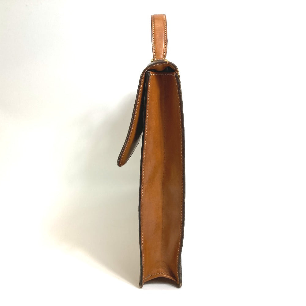 CELINE Business bag PVC / Leather Brown Macadam vintage unisex(Unisex) Used Authentic