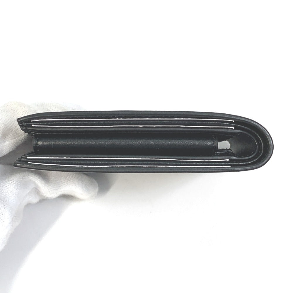 CELINE Folded wallet 10C873DME leather black logo Bi-fold wallet Women(Unisex) Used Authentic