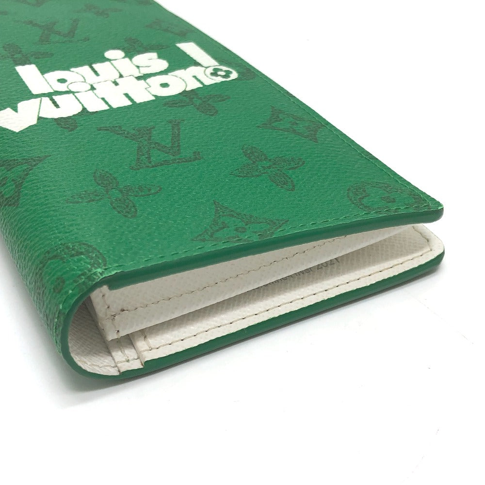 LOUIS VUITTON Long Wallet Purse M80801 Monogram canvas green Monogram Everyday LV Portefeuille Blaza mens Used Authentic