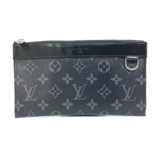 LOUIS VUITTON Pouch M44323 Monogram Eclipse Canvas black Monogram Eclipse Pochette Discovery PM mens Used Authentic