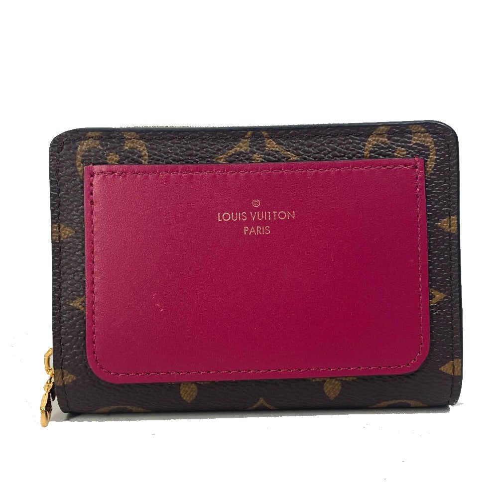 LOUIS VUITTON Folded wallet M82377 Monogram canvas Brown Monogram Portefeuille Lou Women Used Authentic