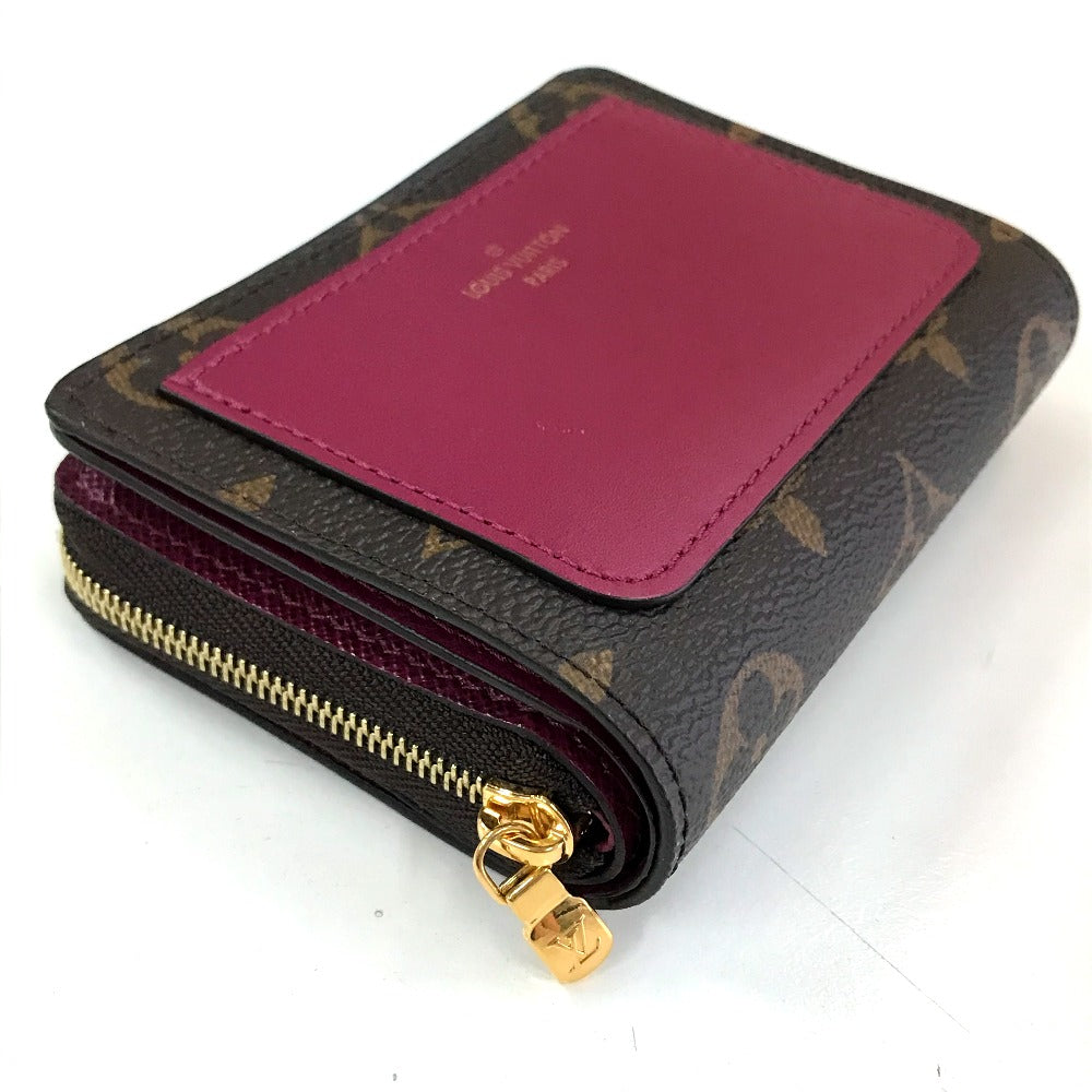 LOUIS VUITTON Folded wallet M82377 Monogram canvas Brown Monogram Portefeuille Lou Women Used Authentic