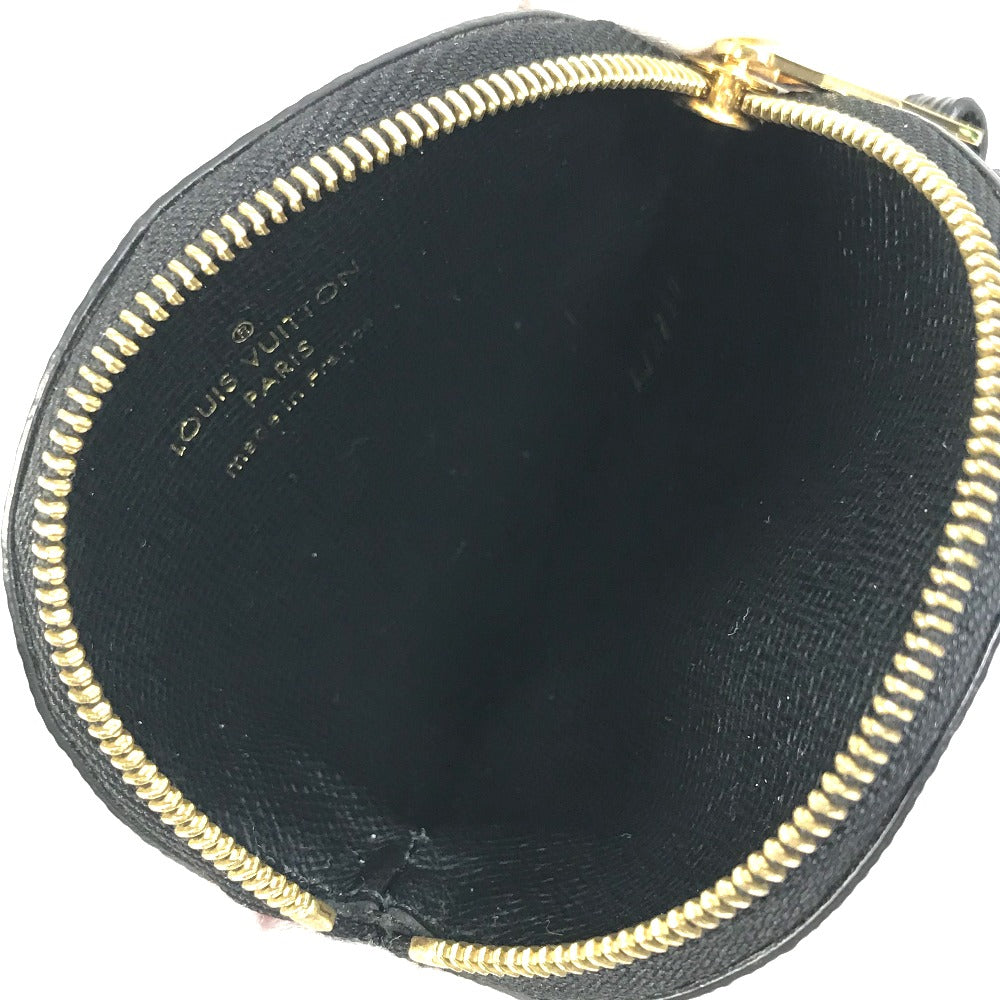 LOUIS VUITTON Coin case M69505 Monogram canvas Red x white x black LV Clafoutis Portonet Ron Women Used Authentic