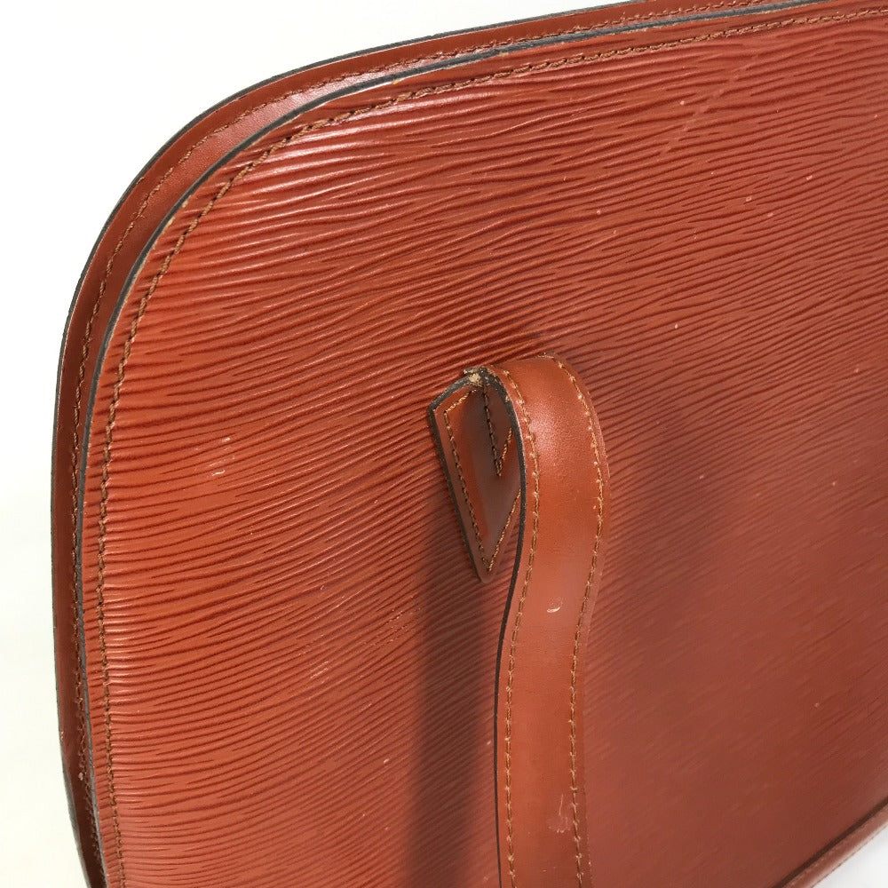 LOUIS VUITTON Shoulder Bag M52283 Epi Leather Brown Epi Ryu Sac Women Secondhand Authentic
